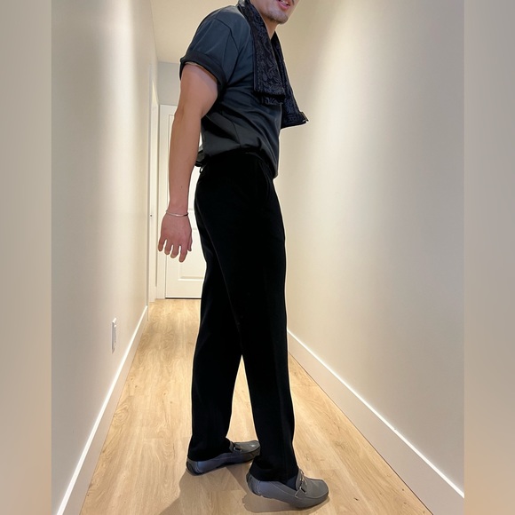 VanHart di Albazar Black Pants Wool 77% - Picture 7 of 8